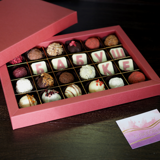 Шоколадный набор с буквами на 24 конфеты Бабушке