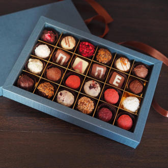 Шоколадный набор с буквами на 24 конфеты Папе