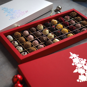 Новогодний набор трюфелей из шоколада на 40 конфет